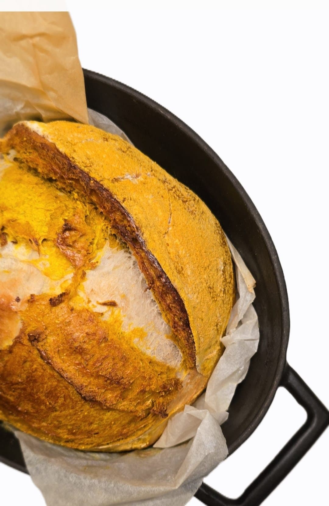 Pain doré cuit en cocotte